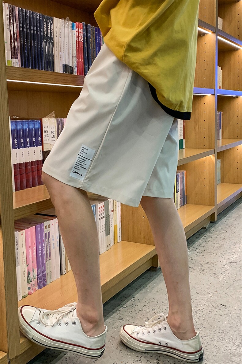 DK39045-P15港风休闲短裤男士大码运动五分裤男中裤男马裤港风,男装休闲裤,电商A040A