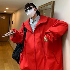 男士秋季连帽夹克男装休闲宽松外套男青少年潮流A266-JK9126-P80，男装夹克，电商A266