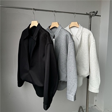 现货秋装新款W2618假两件卫衣套装s-2XL上衣P65裤子W2619P55，男装休闲套装，电商C313