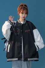中性风2023秋季新款港风设计感潮牌潮流棒球服外套G8021p65控88，男装夹克，A247A