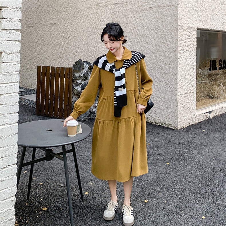 气质高级感红色针织披肩连衣裙女春季2025新款大方得体穿搭长裙子,女装连衣裙,2C037