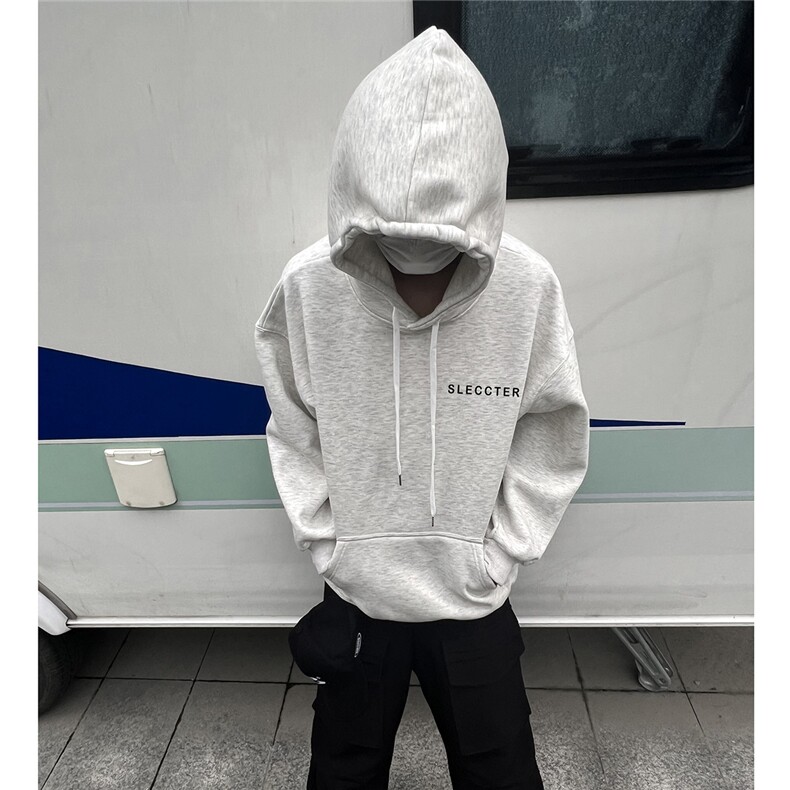 秋冬潮流宽松上衣男士连帽卫衣D328-WY23040-薄款P55厚款P65,男装卫衣,电商D328