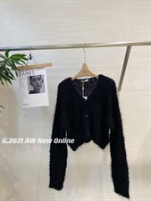 新款毛球针织开衫均码现货，其它，G