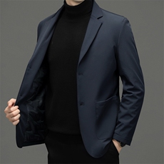 CRRR-YR2765钱塘2020-2秋冬新款中年男士商务休闲羽绒西服P165，男装羽绒服，钱塘207-2