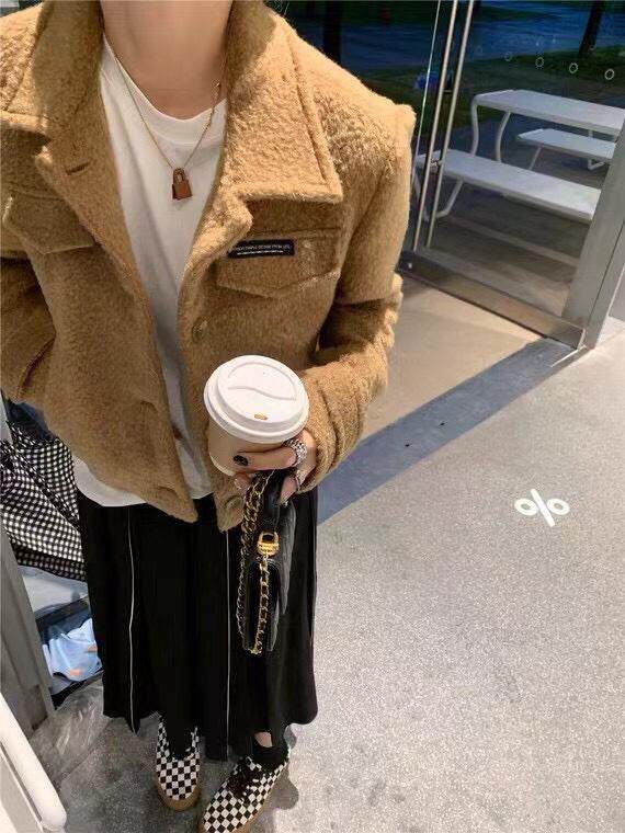 呢料短外套，女装短外套，IC(4F)