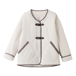 羽绒棉服女短款2025冬季新款独特超好看高端韩系轻薄洋气夹棉外套图片