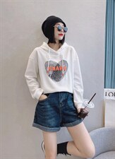 秋季戴帽长袖卫衣，女装卫衣/绒衫，薰衣坊