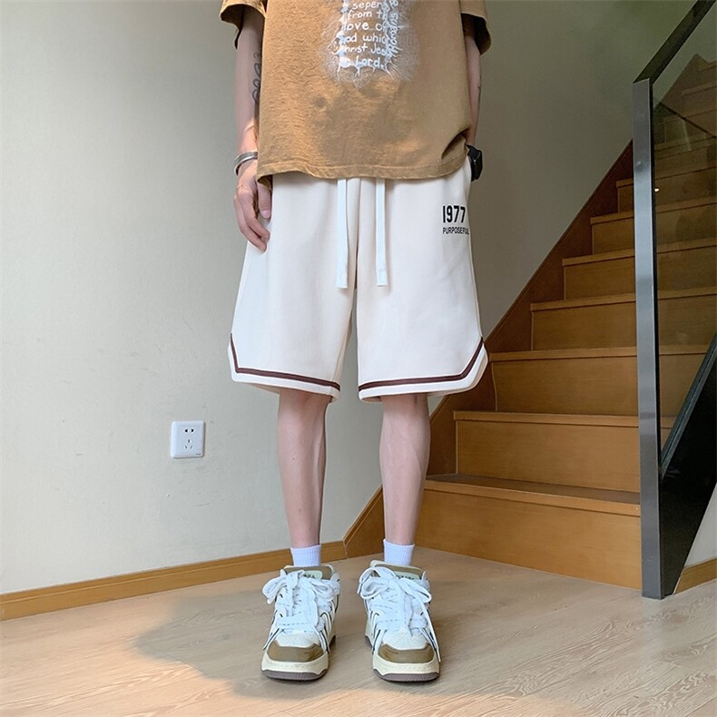 DK6967P35木楼梯华棉短裤篮球大码宽松户外时尚休闲夏季短裤男,男装休闲裤,星座510A-1