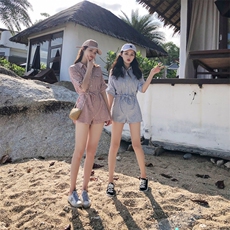 大货已出简约百搭格子连体裤浙宝262A，女装连体裤，Yologo