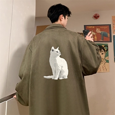 麂皮绒夹克男大码立领褂子外套JK85407-P68加绒款-P78，男装夹克，电商A040