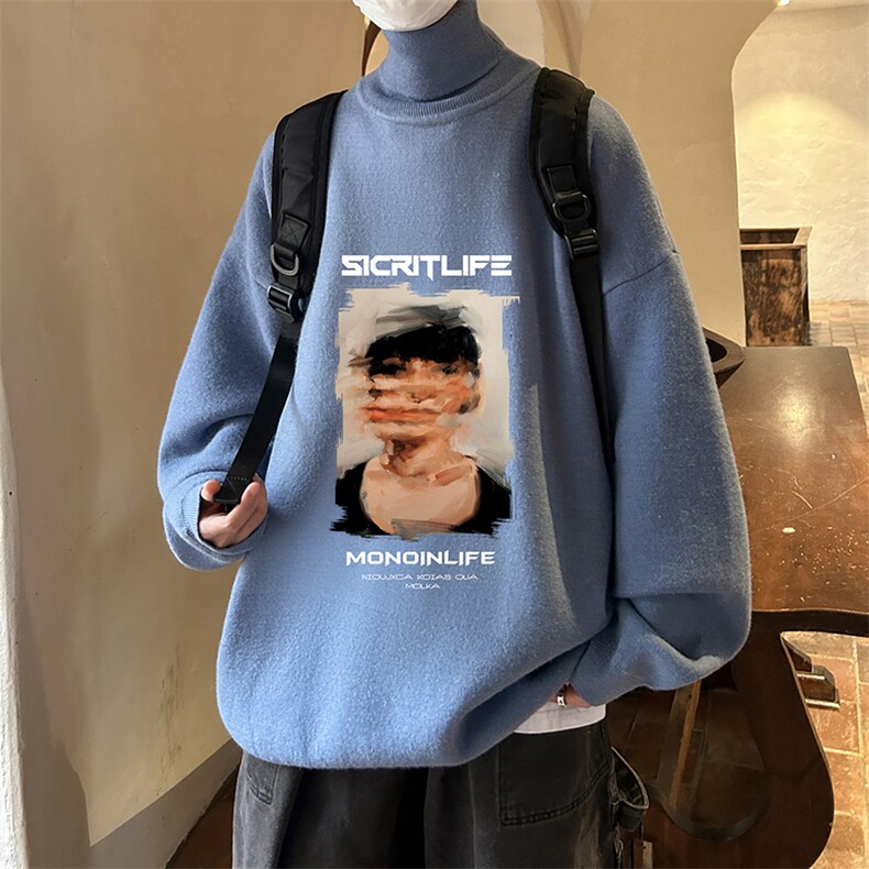 控68高领毛衣男士大码内搭毛线衣男GM45213-P45加绒款-P65,男装针织衫/毛衣,电商A040