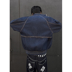 美式复古春季男装立领原牛短宽boxy哈灵顿外套夹克J97，男装夹克，星座1116A（原606A-3）