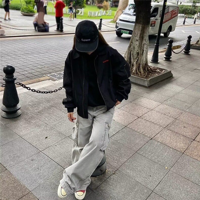 现货网图美式高街刺绣夹克男款秋季短款外套潮痞帅夹克B35-P58,男装夹克,星座910-1