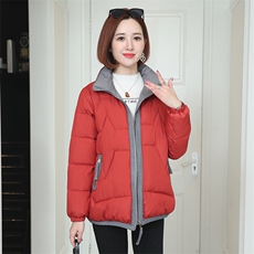 时尚潮流女装棉服冬季保暖轻薄外套显瘦修身短款棉衣，女装棉衣/棉服，梦芯尔