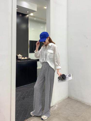 麻料防晒衬衫面料质感没话说ML，女装衬衫，潮不落