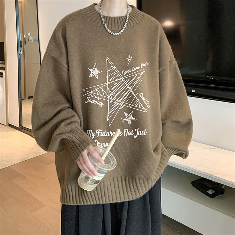 半高领毛衣男大码胖子针织衫毛线衣M18456-P45加绒款-P65,男装针织衫/毛衣,电商A040