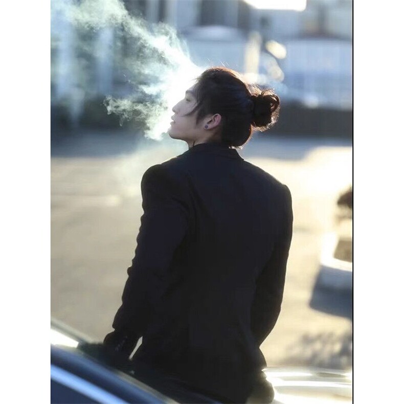 青少年英伦雅痞男装双排扣西装外套春秋常规西装领日系潮长袖标准,男装西服,星座506A