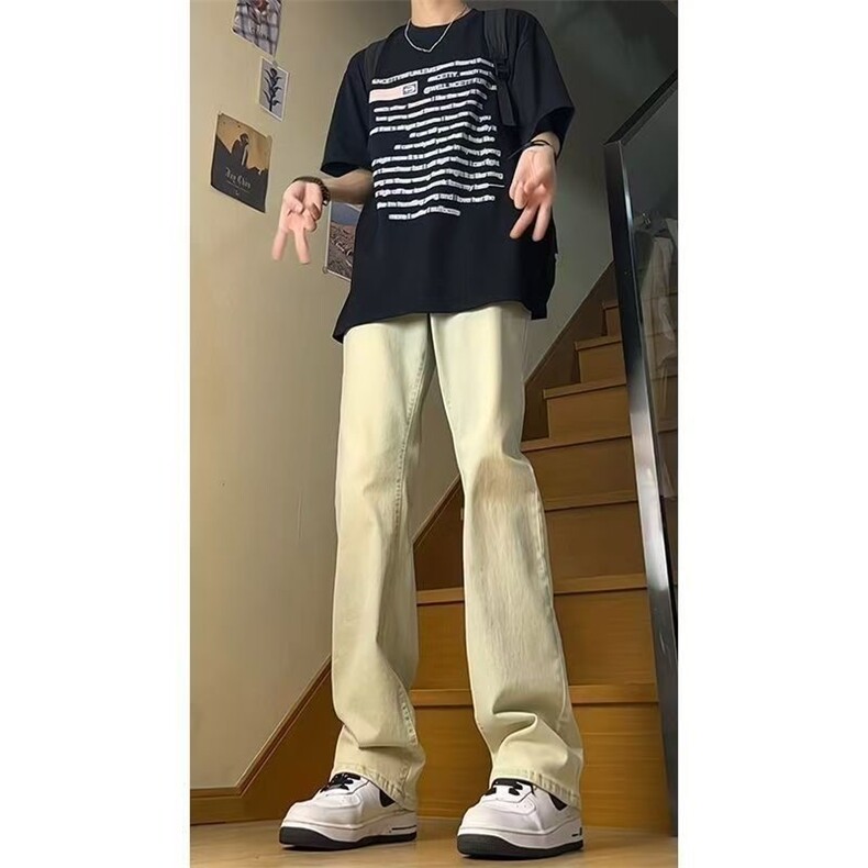 1506-1/K88061广州抖音质量/P35重磅美街头潮牌高街复古牛仔裤男,男装牛仔裤,星座1506-1