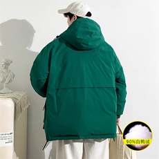 2023冬上新加绒加厚羽绒服时尚冲锋衣外套男女8301-P220控价318，男装羽绒服，电商A441-1
