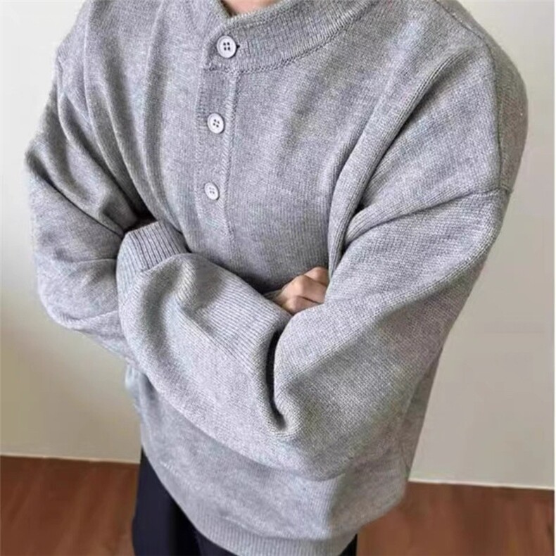 【有货】D570-P58美式复古男女松弛感老钱针织毛衣针织衫慵懒秋冬,男装针织衫/毛衣,星座603-2