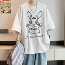 已注册/夏季内景港风宽松短袖T恤男潮大码休闲打底衫DT00596/P25，男装T恤，电商B316