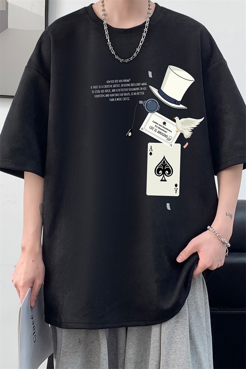 麂皮绒短袖t恤男大码半袖男酒店风JD82373-P25,男装T恤,电商A040
