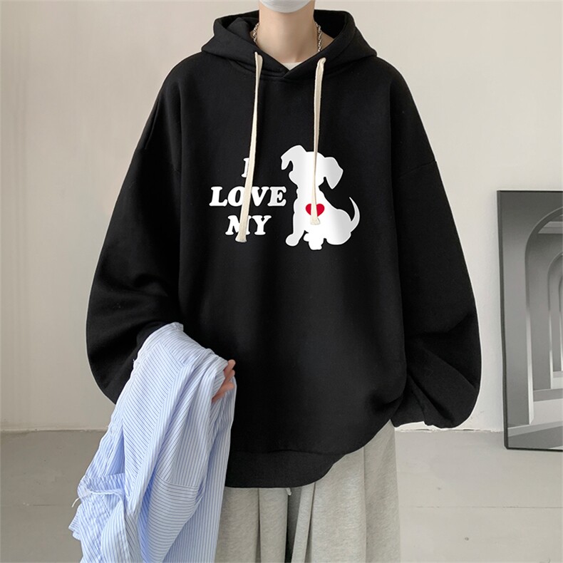 连帽卫衣男大码胖子帽衫大号运动服WY2448-P35图片