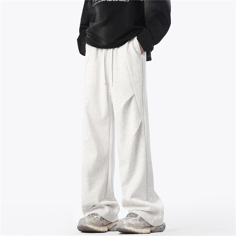 深度库存秋冬中性风美式卫裤休闲裤子男运动裤拖地裤K10107-特38，男装休闲裤，电商A099