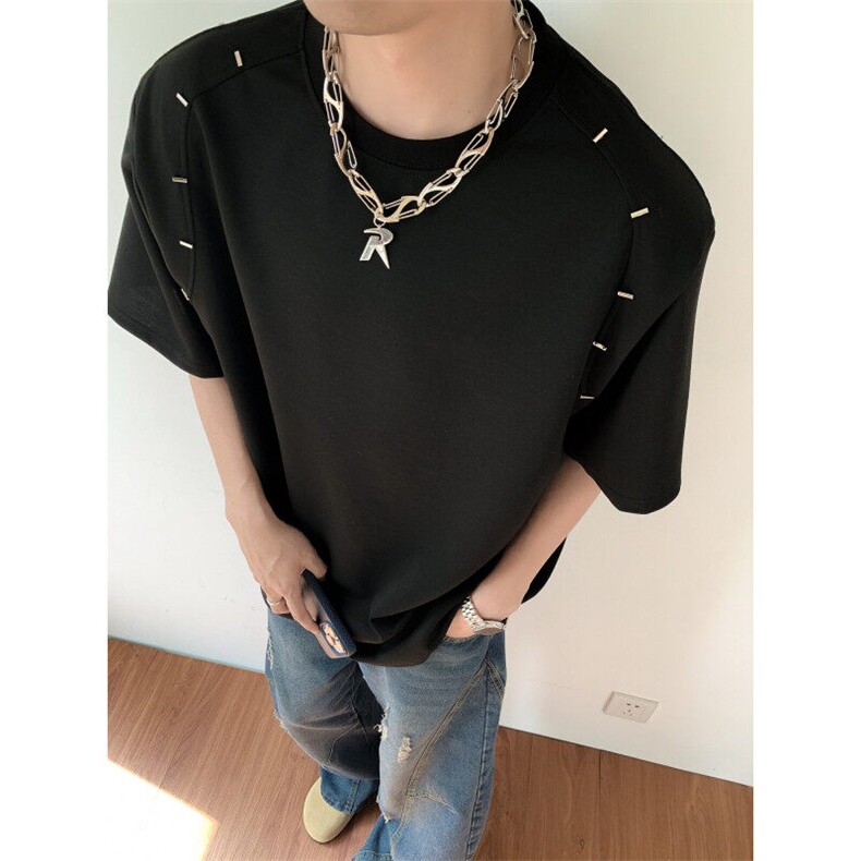 夏季重磅高品质男士上衣短袖T恤时尚潮牌港风上衣男,男装T恤,星座1013