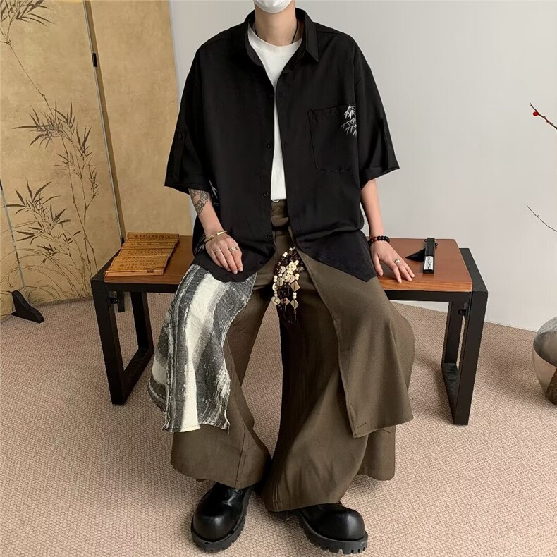 夏季沙滩衬衫男短袖外衣C5101P32,男装衬衫,星座1116-2