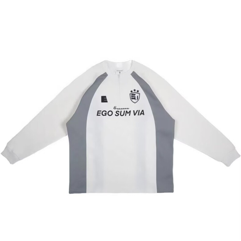 半拉链卫衣男篮服长袖复古拼接训练服运动健身篮球上衣WYB03P34,男装卫衣,星座1013-5