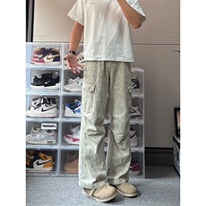 【网图】大理石暗纹工装裤男款美式复古宽松休闲裤子GZ05CC-特P50，男装休闲裤，星座1007（原301D）