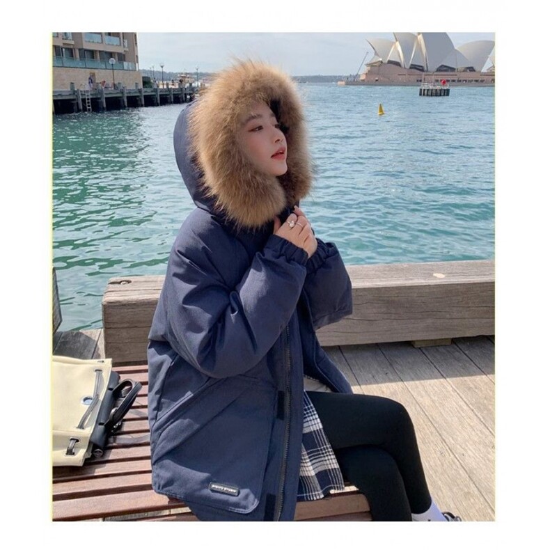 【升级款】派克服工装羽绒棉服oversize面包服外套Y902-P110网图图片