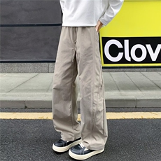 休闲裤男女韩版潮流高街帅气拼接痞子2025秋冬ins长裤K6705-P39，男装休闲裤，星座412-3