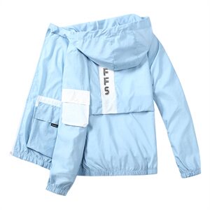防晒衣男春天超薄透气防晒服夹克韩版连帽工装外套男装F919图片