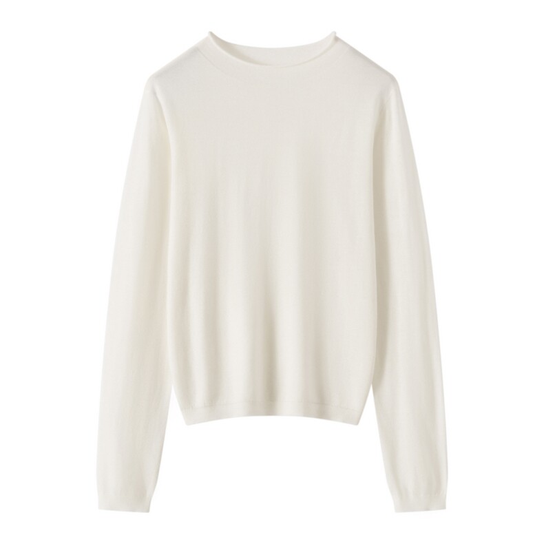 2025年秋季新款表达精仿卷边长袖百搭，女装羊毛衫，东远绒业