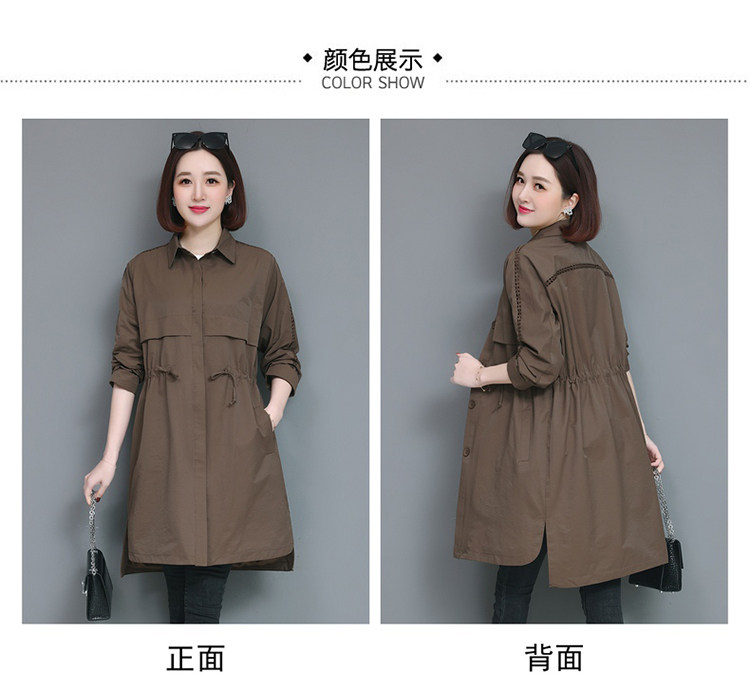 风衣女中长款2022新款韩版宽松设计感春秋流行外套，女装风衣，玛其路