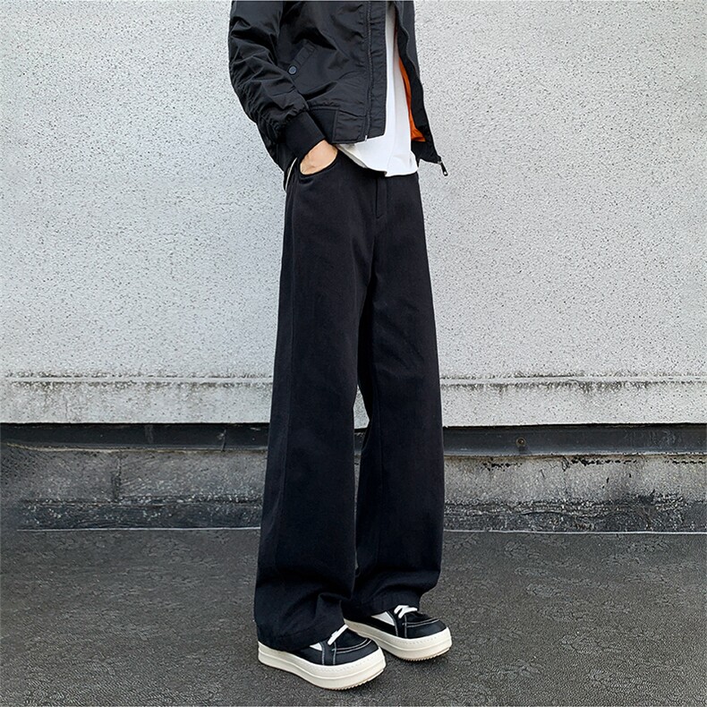 2026秋季牛仔长裤5Q2035-TP3568韩版高级感纯色休闲通勤裤潮，男装休闲裤，电商A102