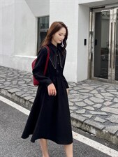 【秋季新款】刺绣连衣裙衬衫裙，女装连衣裙，笑思源