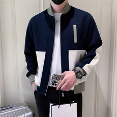 2025新款秋季棒球服外套男潮牌拼色男装夹克A313-1-1729-P130，男装夹克，电商A313-1