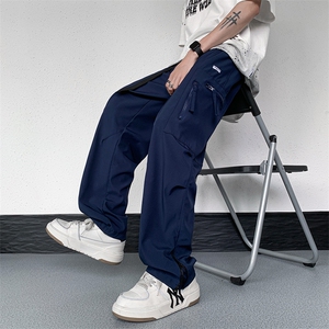 夏季潮流机能风冲锋裤美式高街工装裤男宽松直筒休闲裤 K6619-P38图片