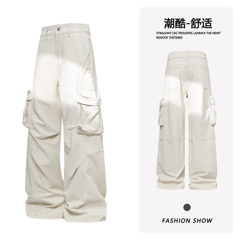 B221美式ins高街洗褪书包袋工装休闲牛仔裤LK26651-特P60控108,男装牛仔裤,电商B221