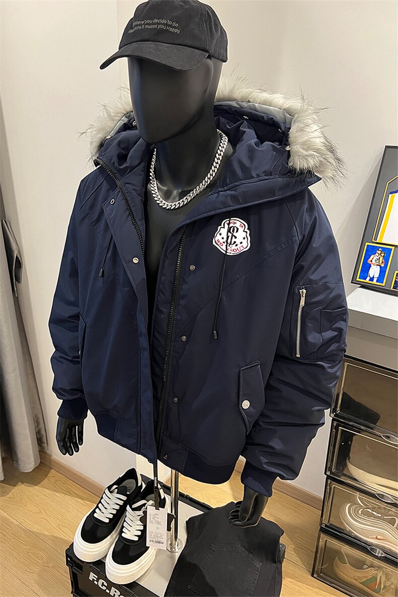 毛领派克服棉衣冬季情侣保暖棉服外套XZ514-2-MY006-P118,男装棉衣,星座514-2(原B239)