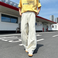 牛仔裤美式复古宽松bf慵懒风阔腿拖地裤子N01162-P50，男装牛仔裤，星座308B-2
