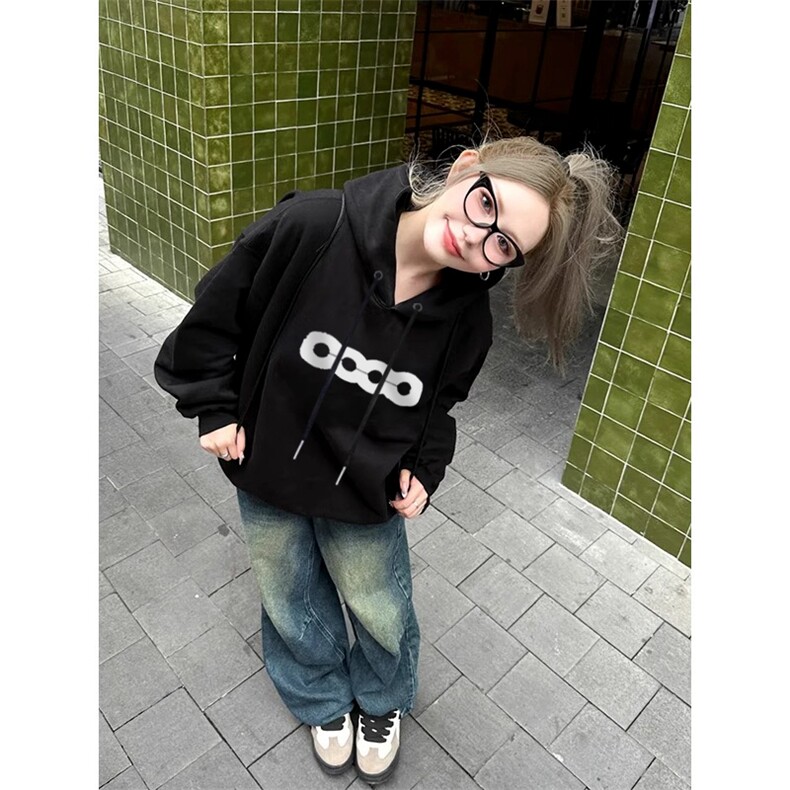 C0225-P55男女同款情侣美式基础连帽卫衣秋冬加绒加厚65,男装卫衣,星座617A-2