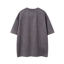 1竹竹高升烧花麂皮绒大码M-5XL短袖T恤JDT77787特P25块供抖音视频，男装T恤，星座226-2