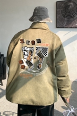 麂皮绒棉衣男大码立领棉袄子男羽绒棉服JM87282-P110，男装棉衣，电商A040