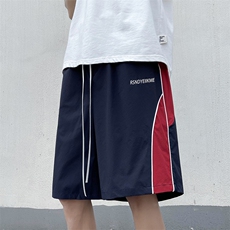 K185-P32夏季宽松型时尚潮牌五分裤，男装休闲裤，星座1501-1