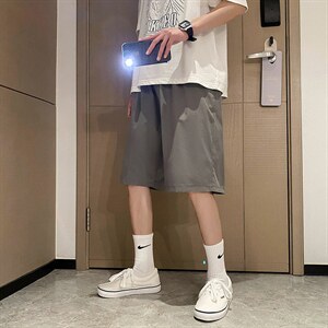 1港风休闲大码M-5XL运动日系原宿潮流五分裤男中裤DK751P18控29图片