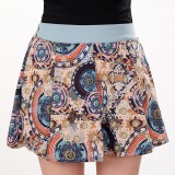 韩式时尚印花高腰显瘦短裤热裤修身百搭潮流女装，女装短裤/热裤，秋牧寒烟